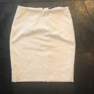 Zara white lace skirt